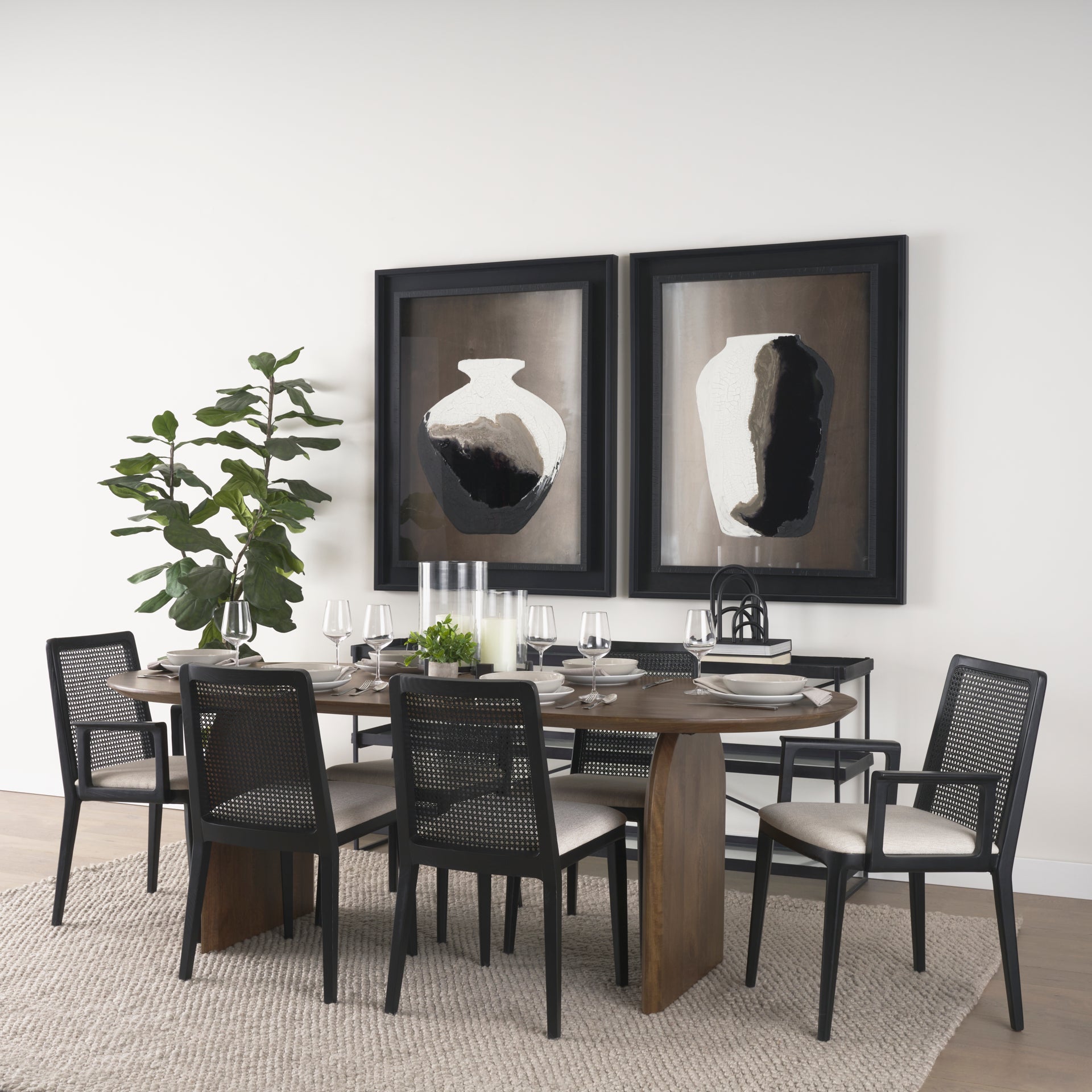 Trey Glass Console Table