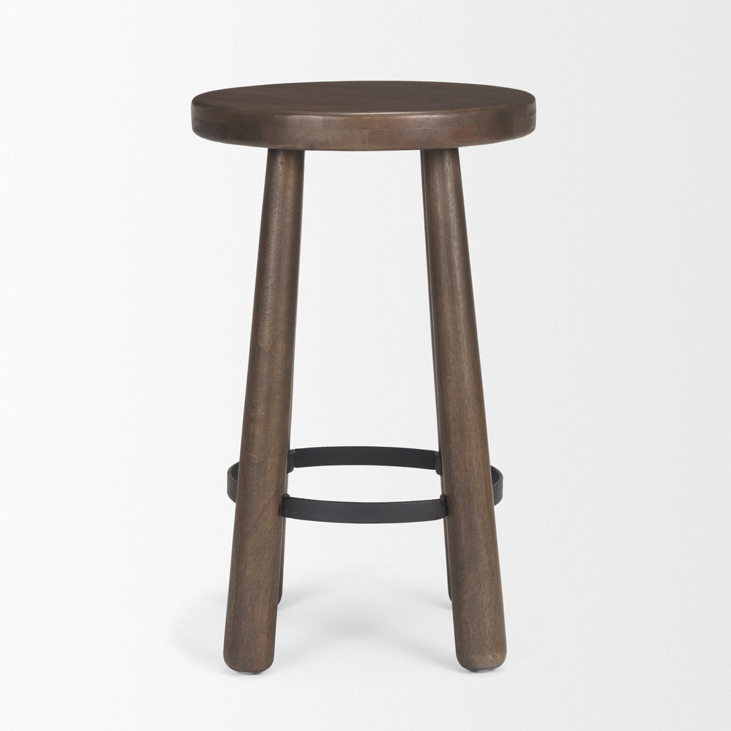 Weldon Wood Seat Stool