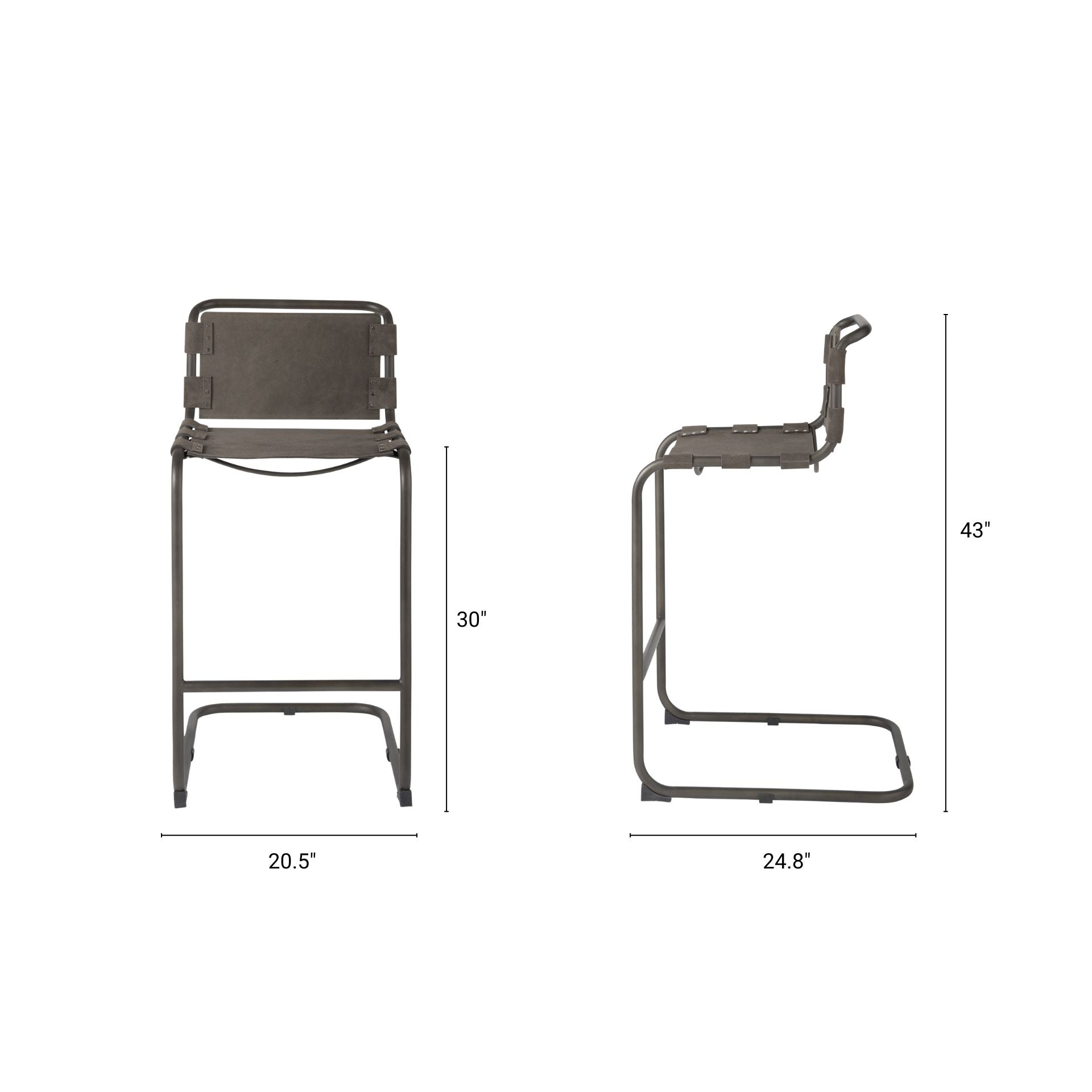 Berbick Upholstered Seat Bar Stool