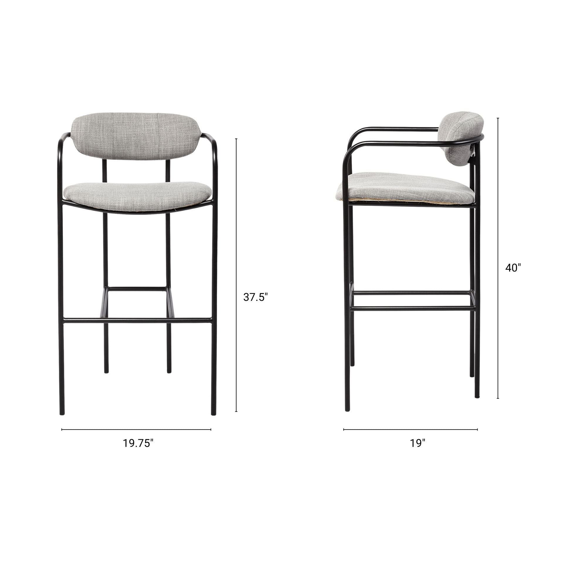 Parker Upholstered Bar Seat Stool