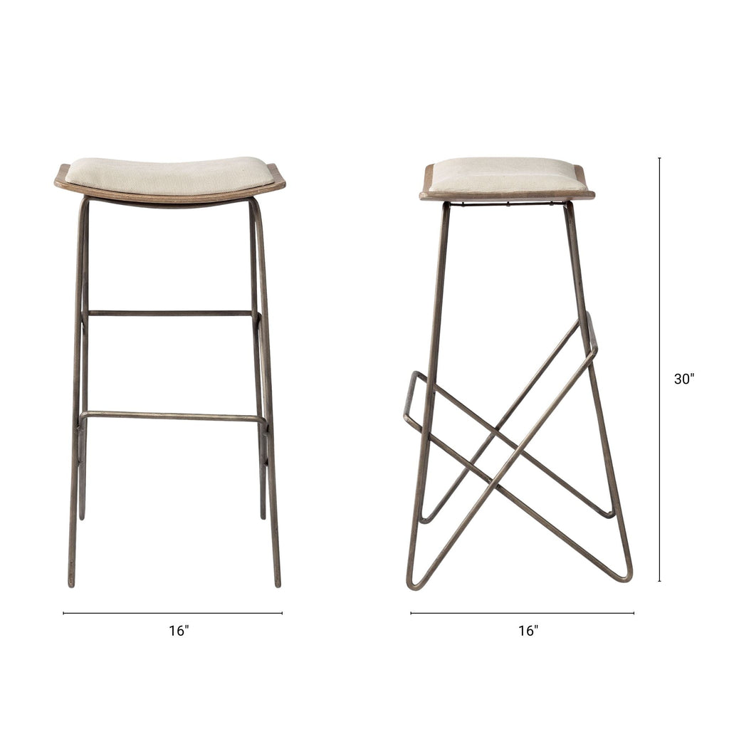 Katniss Fabric Seat Stool