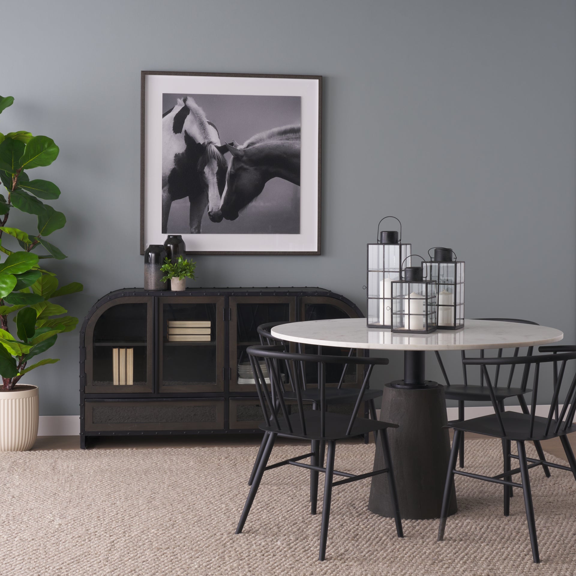 Maxwell 48" Round Marble Dining Table