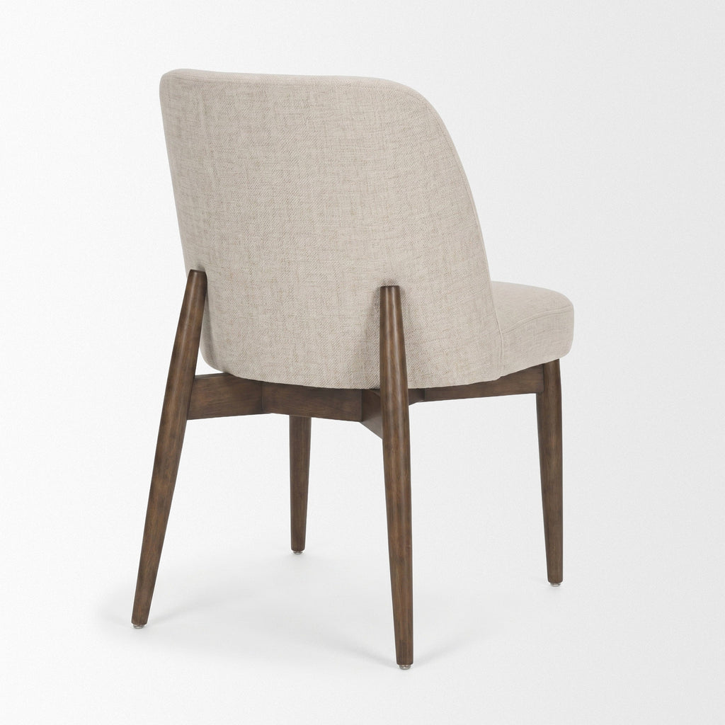 Abbie Curve Fabric Dining Chair