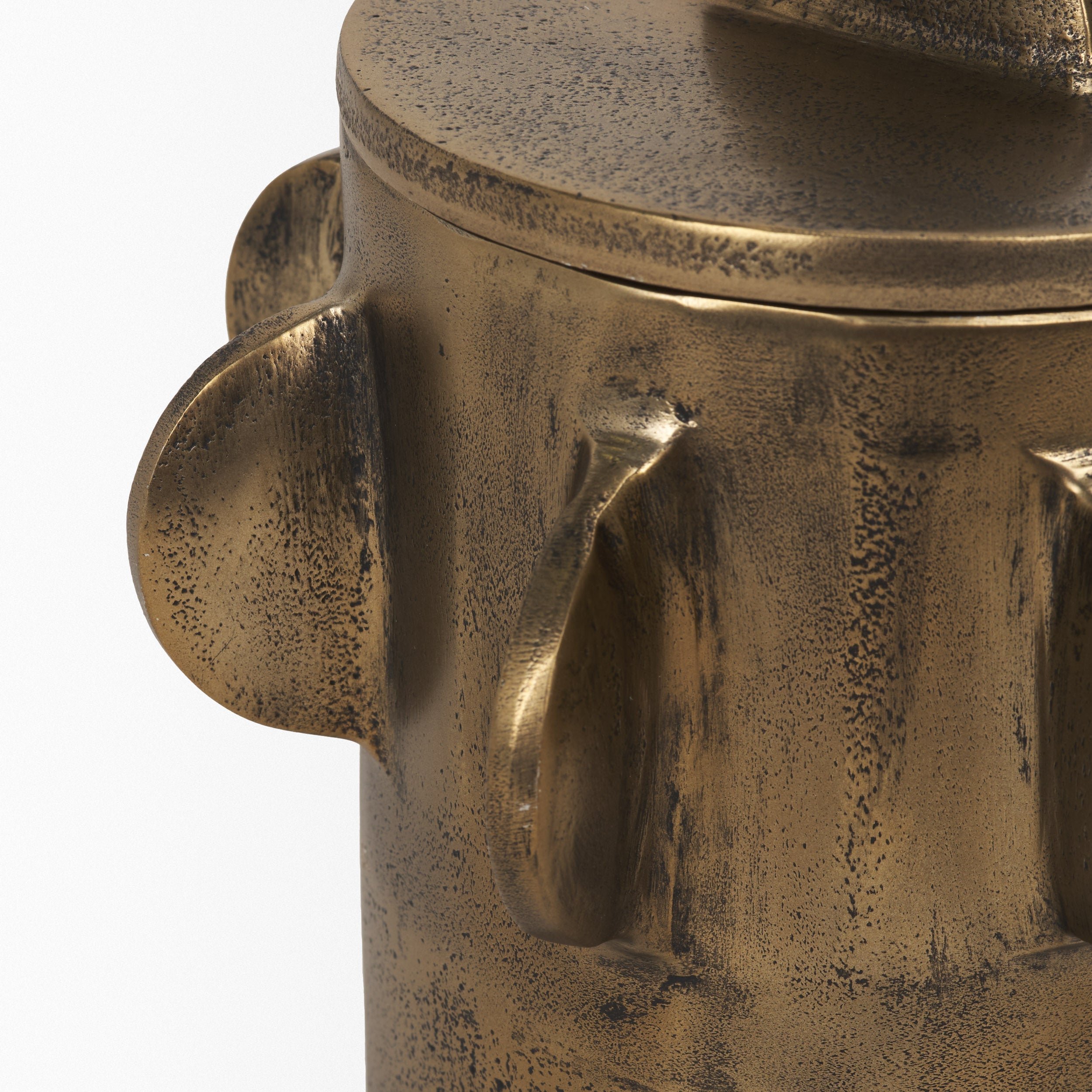 Deacon Decorative Gold Canister