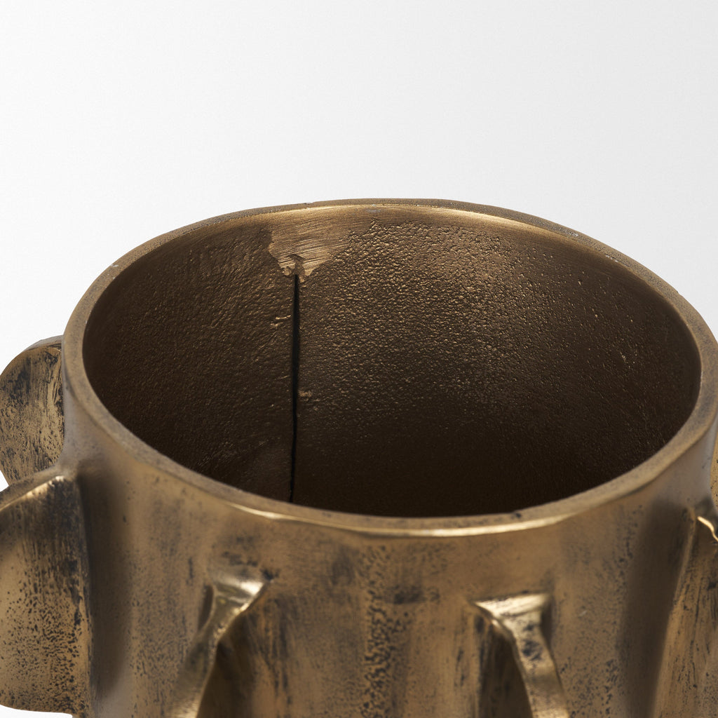 Deacon Decorative Gold Canister