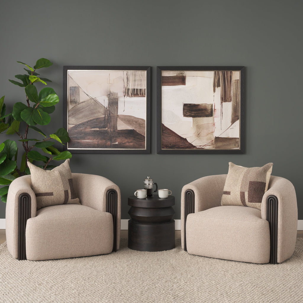 Kornelia Fabric Barrel Accent Chair
