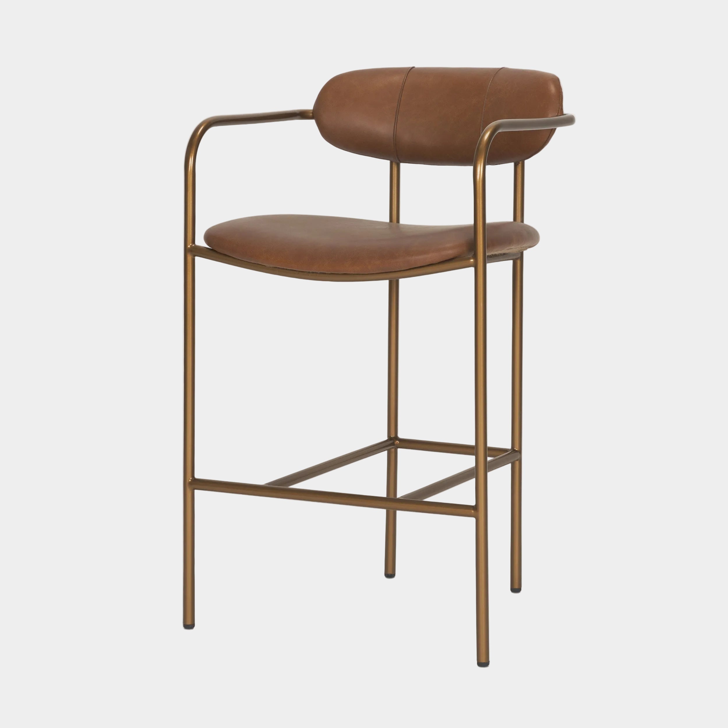 Parker Leather Seat Counter Stool