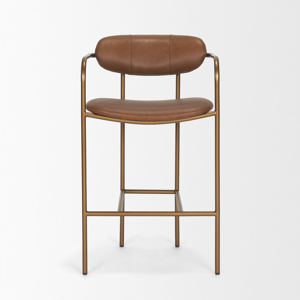 Parker Leather Seat Counter Stool