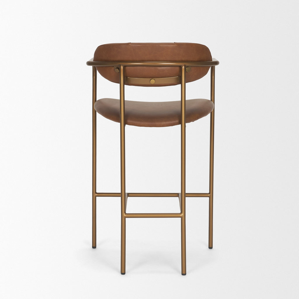 Parker Leather Seat Counter Stool