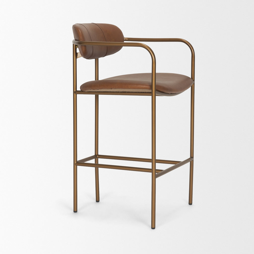 Parker Leather Seat Counter Stool
