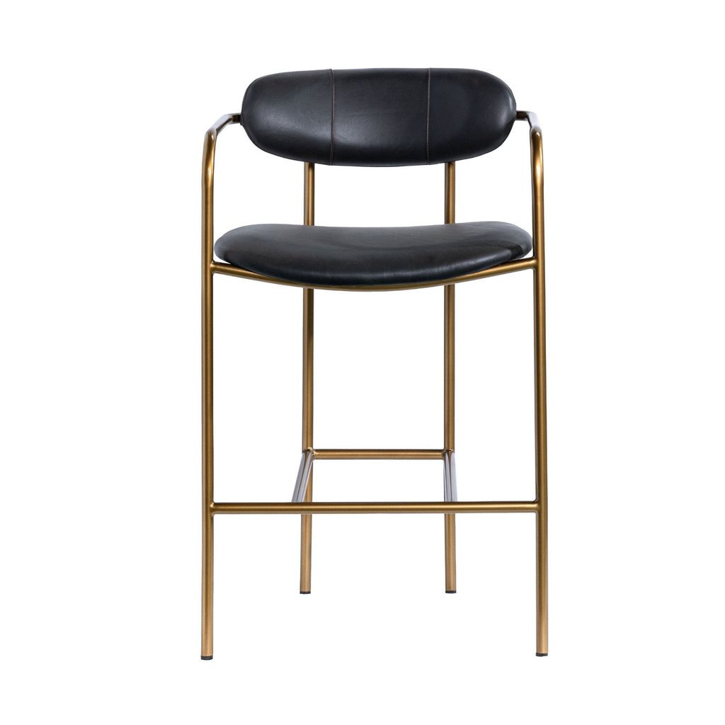 Parker Leather Seat Counter Stool