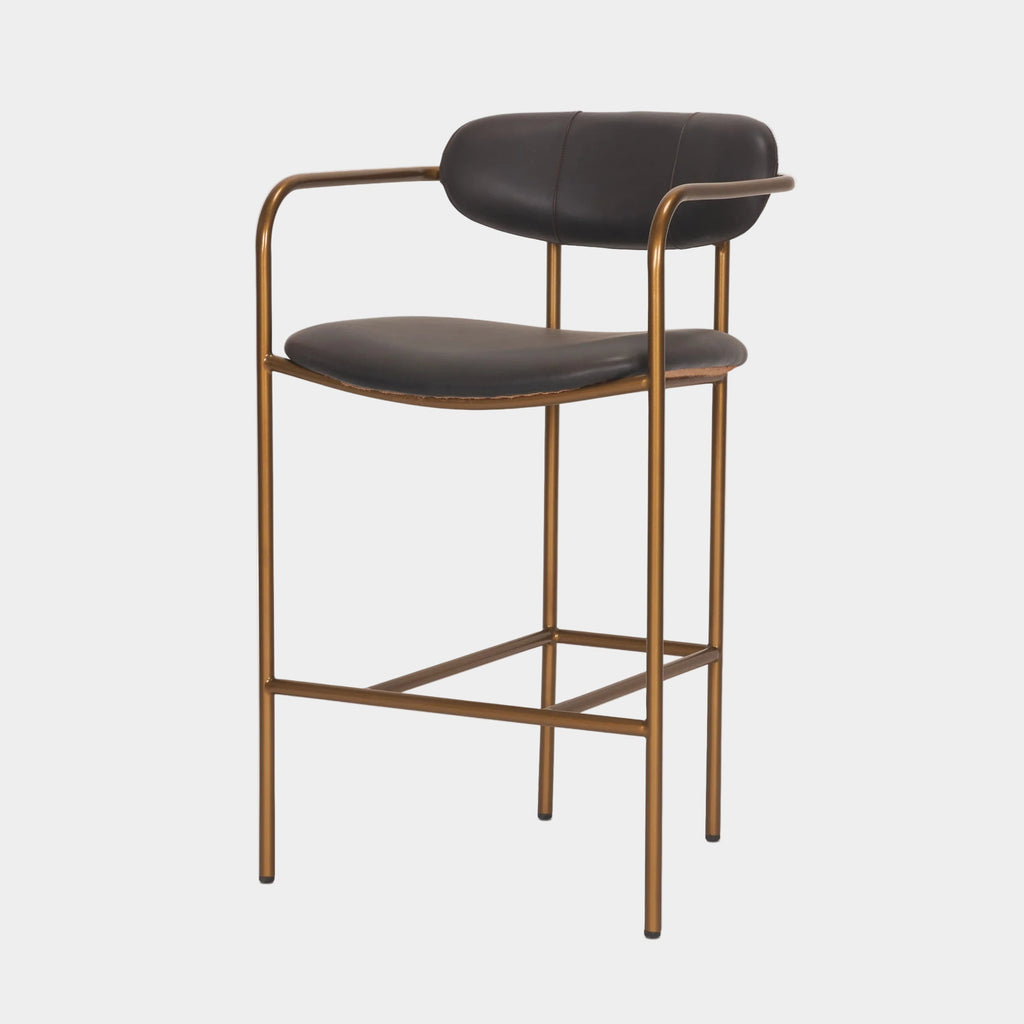 Parker Leather Seat Counter Stool