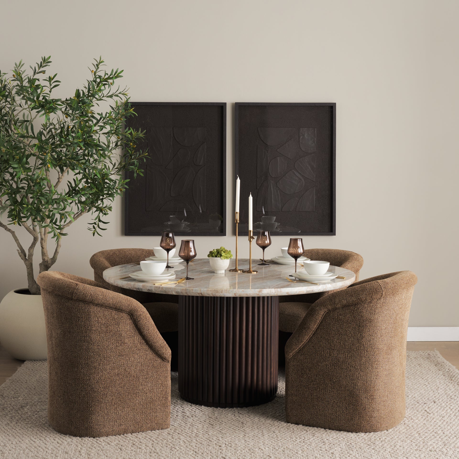 Marbrello 60" Dining Table