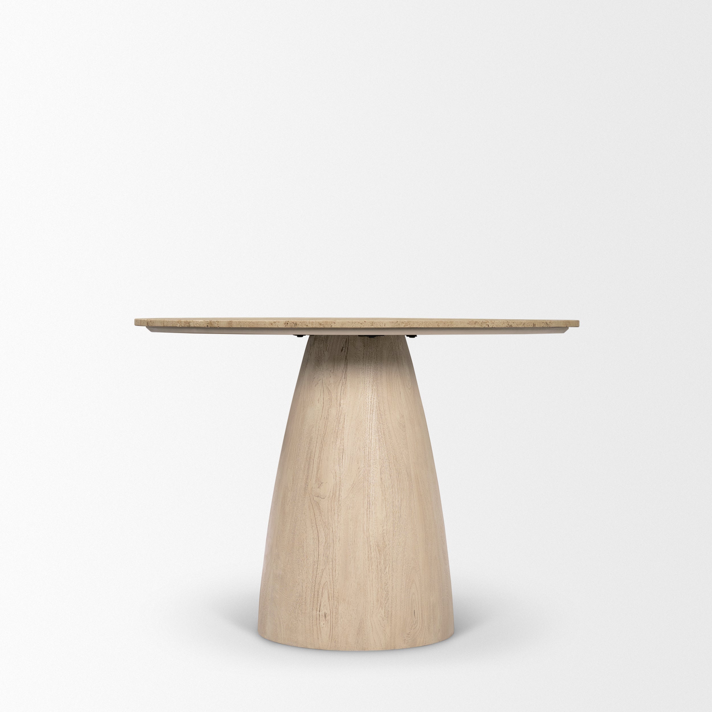 Allyson 42" Traavertine Dining Table