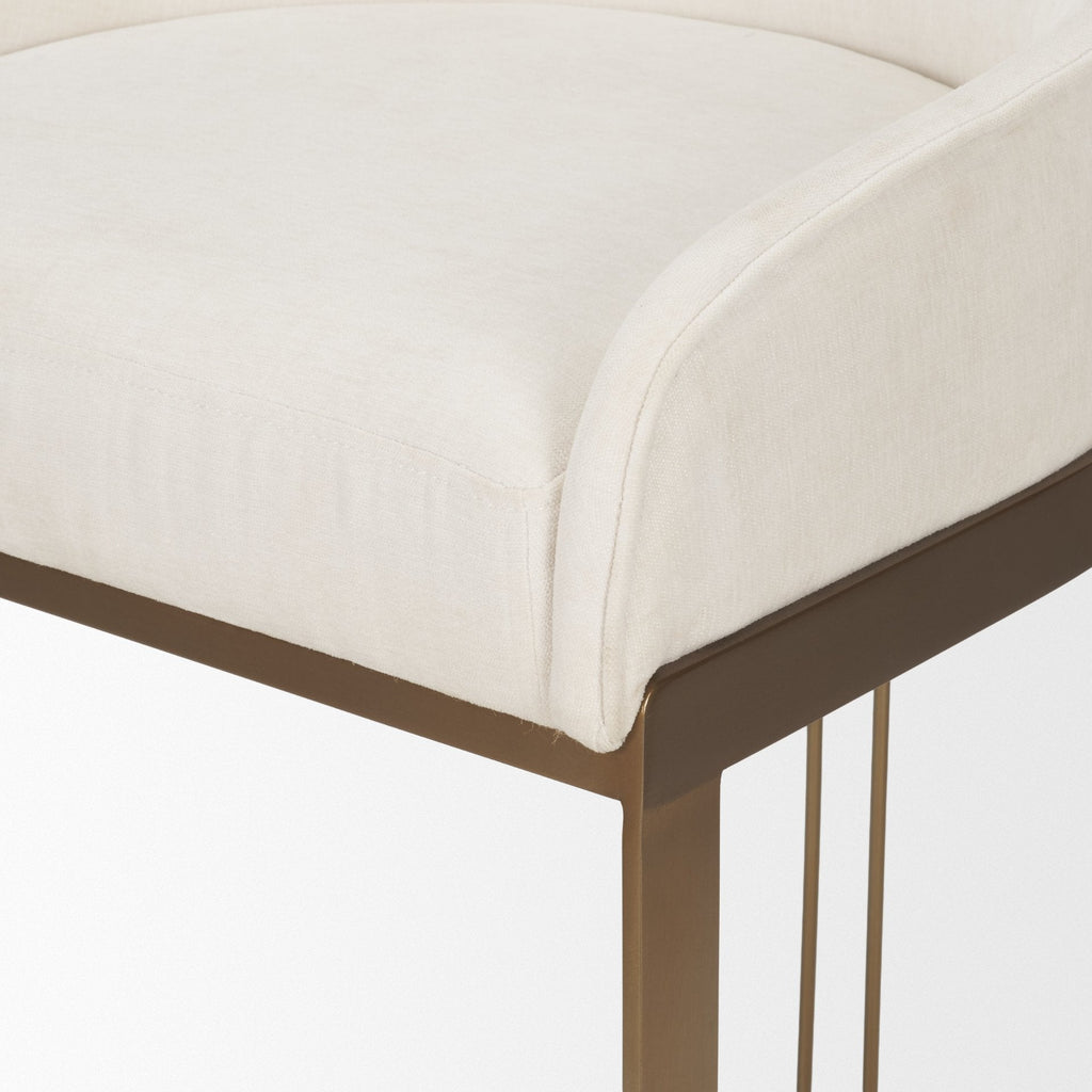 Hollyfield Fabric Seat Counter Stool