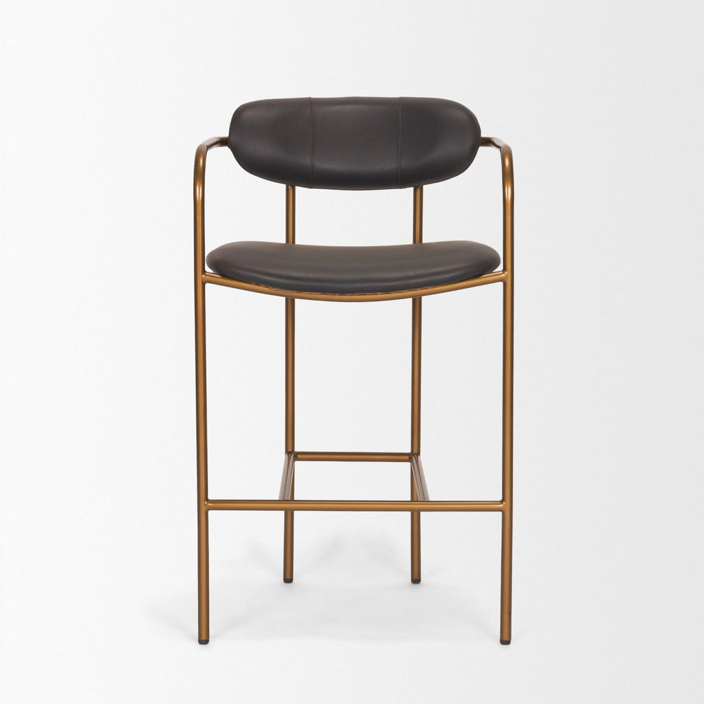 Parker Leather Seat Counter Stool