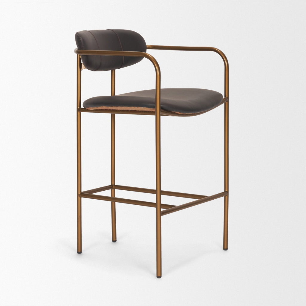 Parker Leather Seat Counter Stool