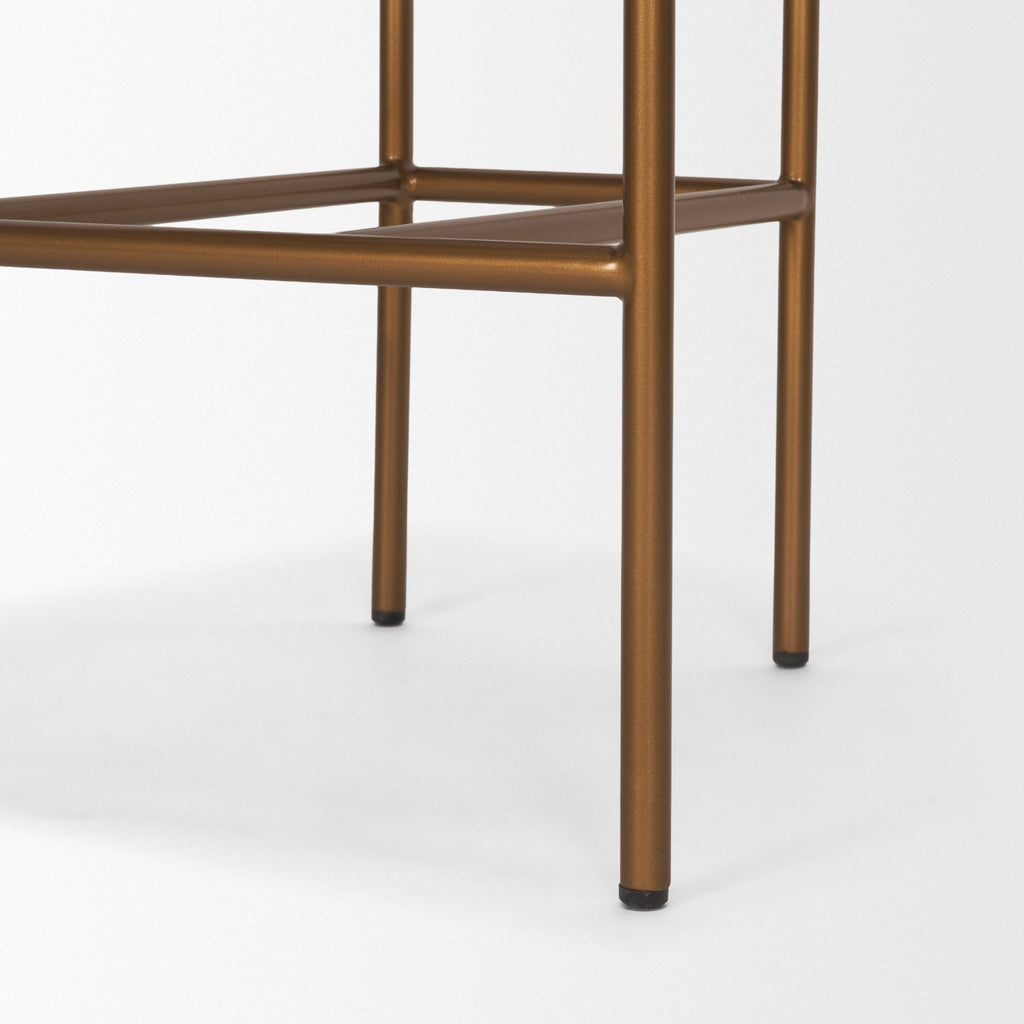 Parker Leather Seat Counter Stool