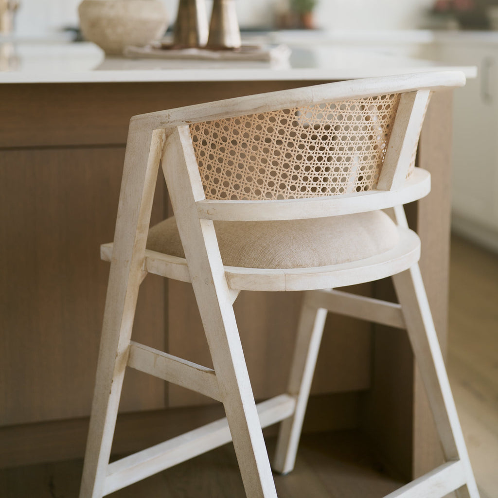 Tabitha Upholstered Seat Bar/Counter Stool