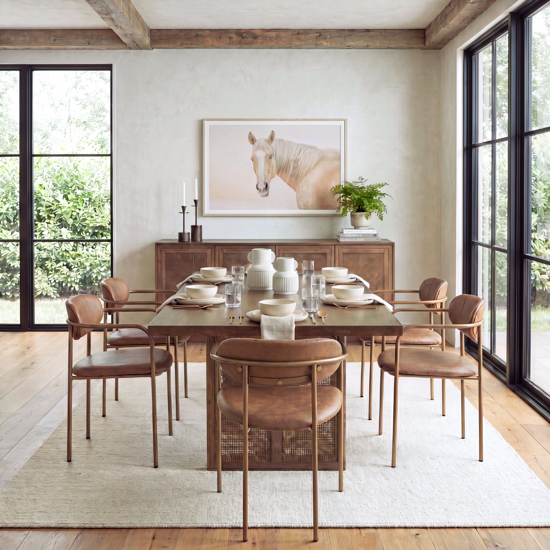 Parker Leather Dining Armchair