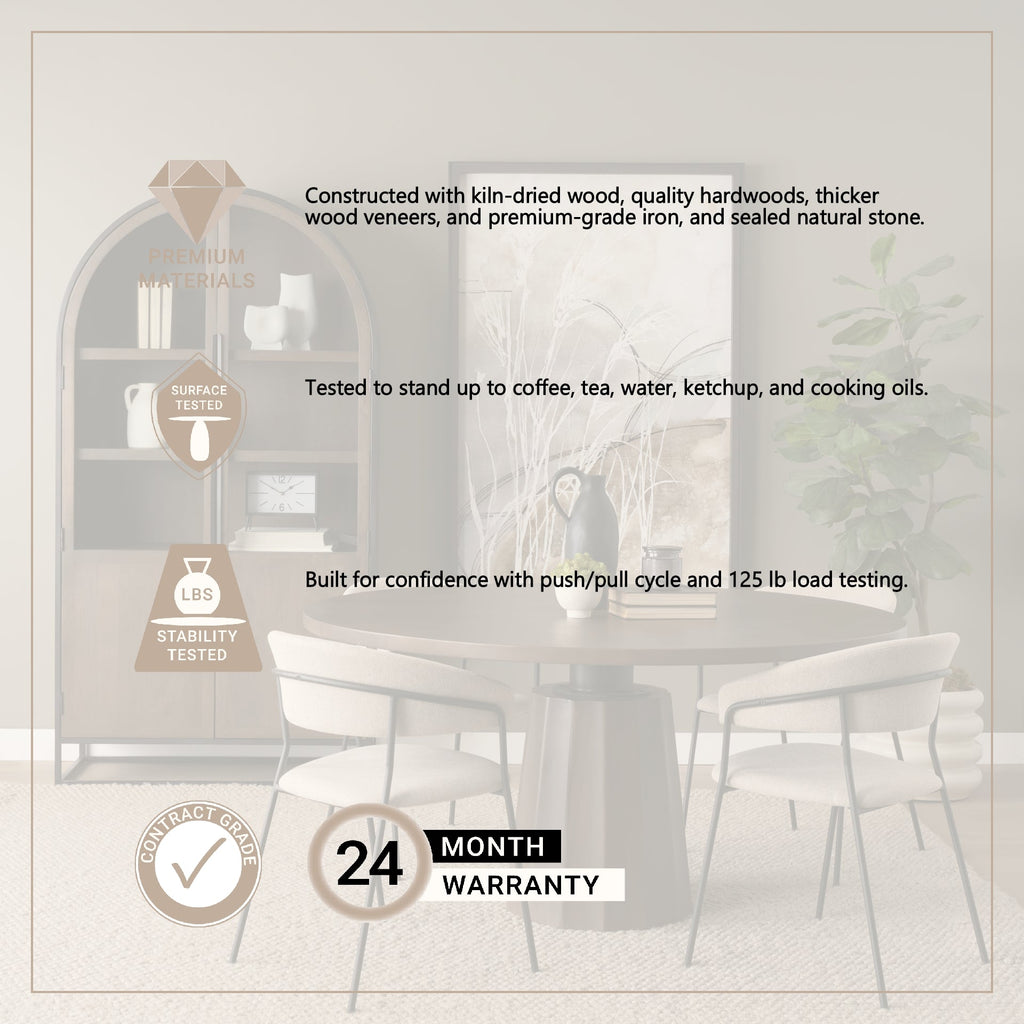 Swanson 60" Round Dining Table