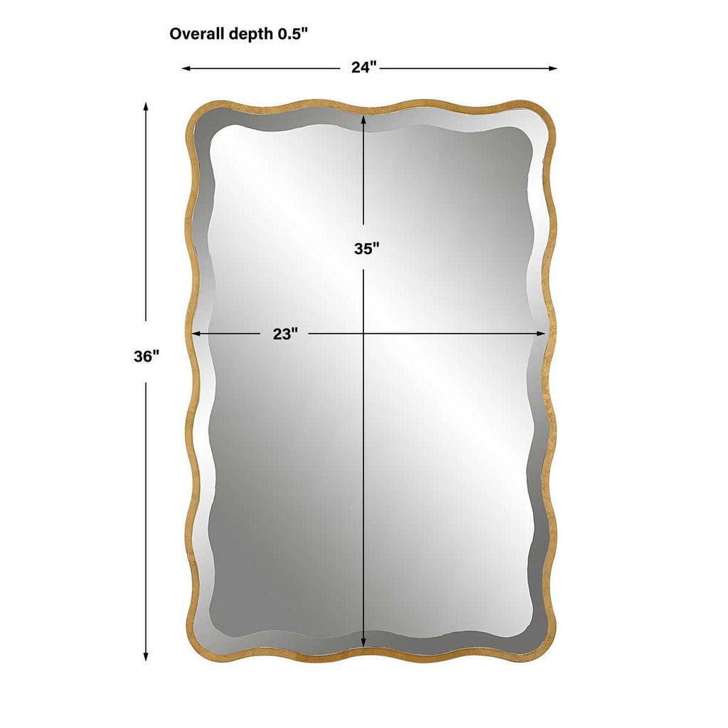 Aneta Mirror, Gold