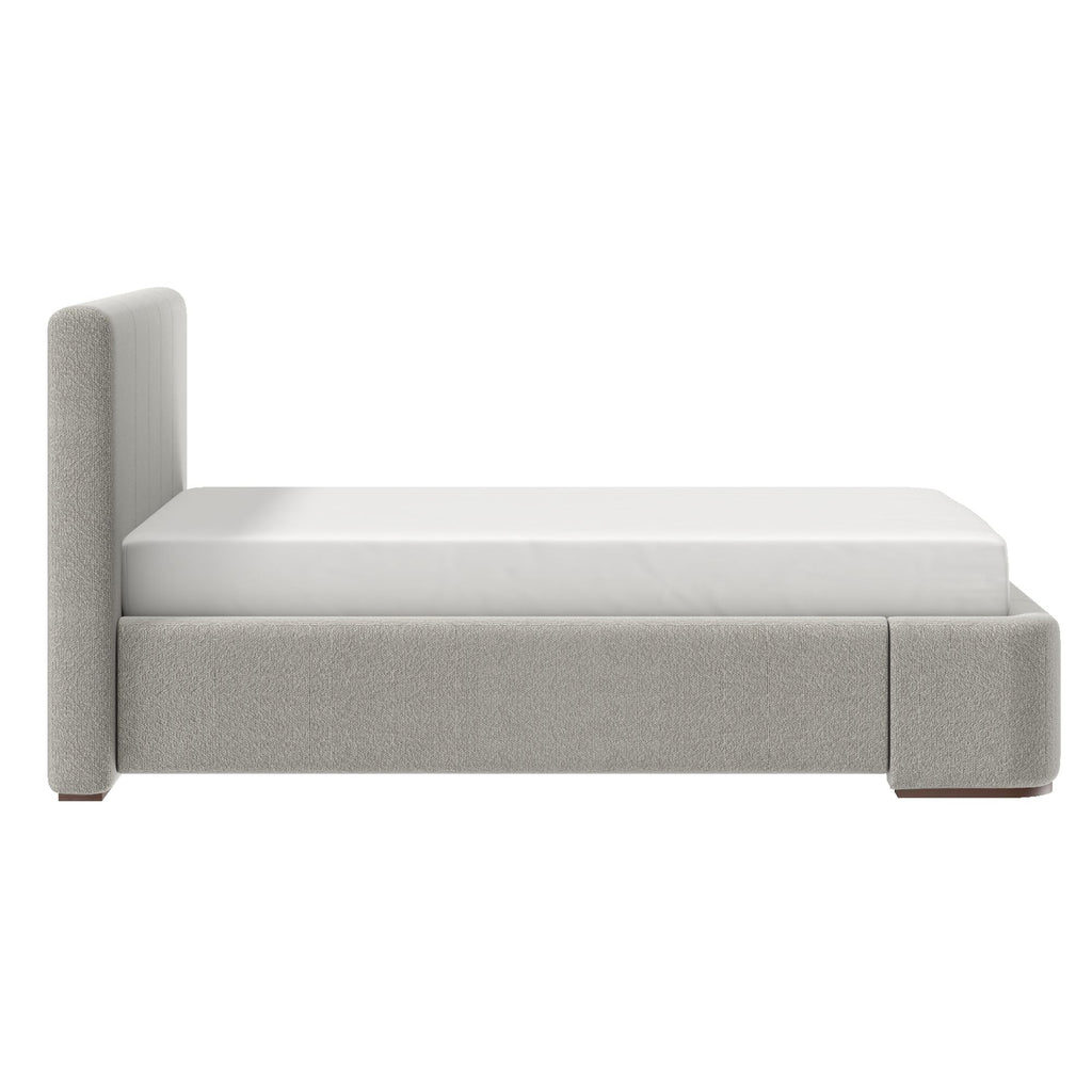Harrod 60" Queen Platform Bed in Mushroom
