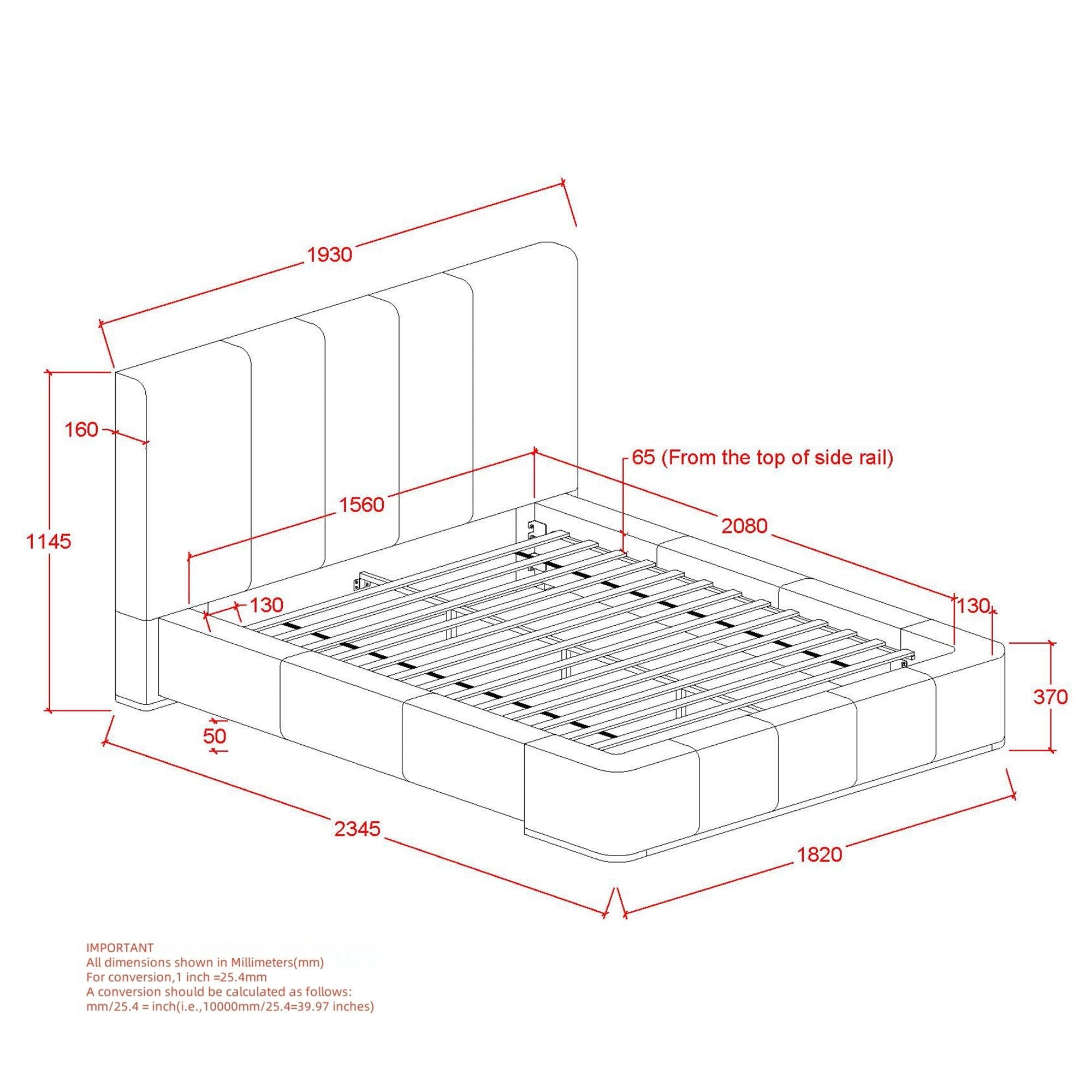 Harrod 60" Queen Platform Bed in Mushroom