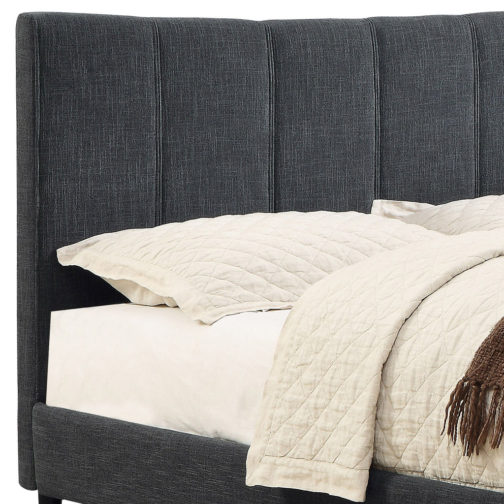 Rimo 78" King Platform Bed in Grey