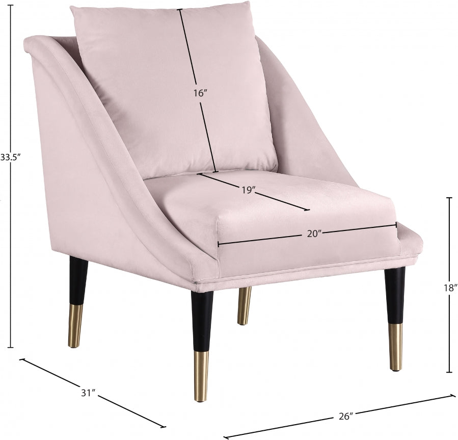 Elegante Velvet Upholstered Chair