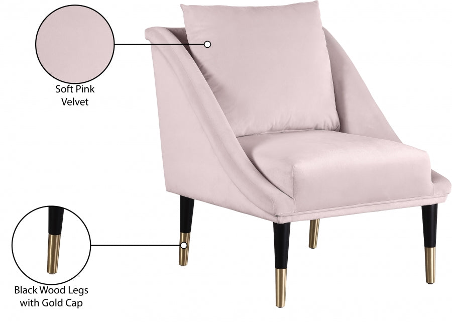 Elegante Velvet Upholstered Chair
