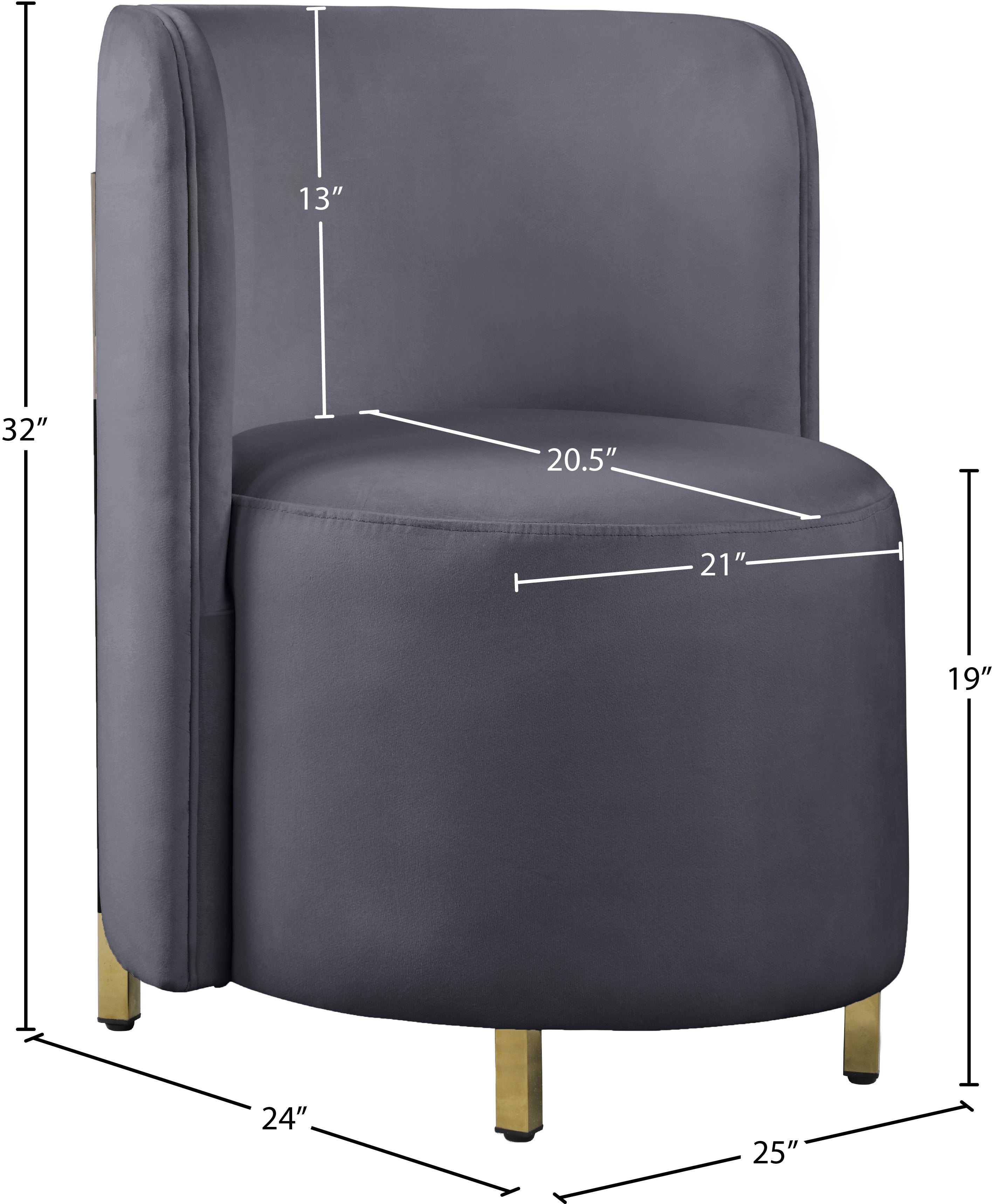 Rotunda Velvet Upholstered Chair