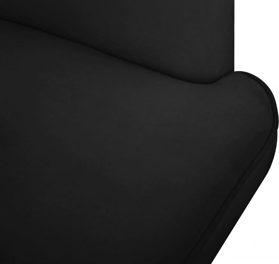 Rays Velvet Upholstered Accent Chair