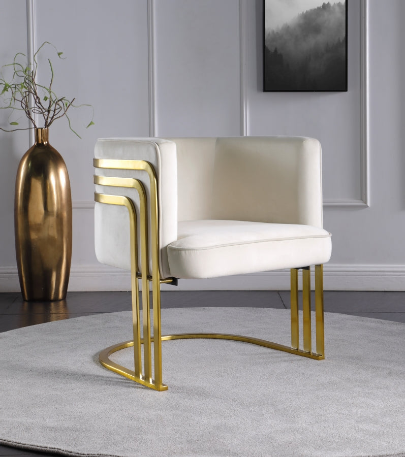Rays Velvet Upholstered Accent Chair