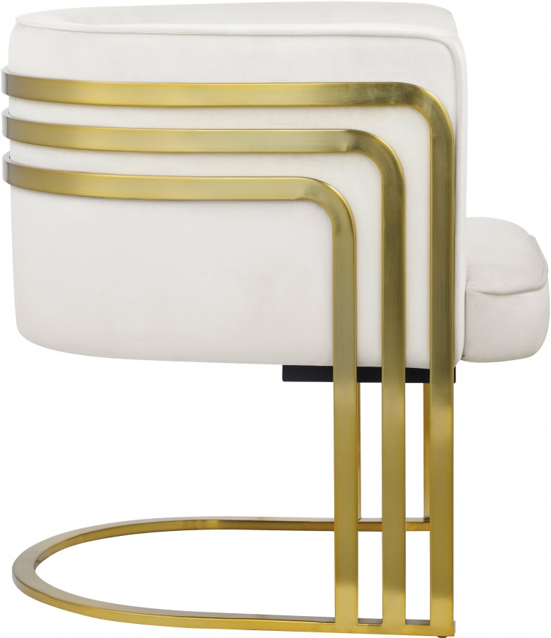 Rays Velvet Upholstered Accent Chair