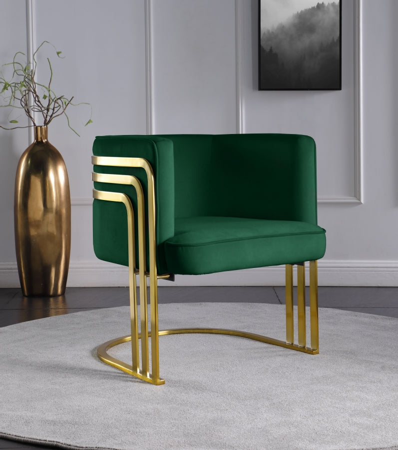 Rays Velvet Upholstered Accent Chair