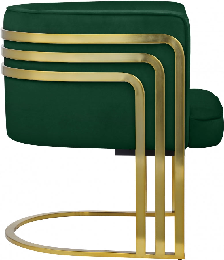 Rays Velvet Upholstered Accent Chair