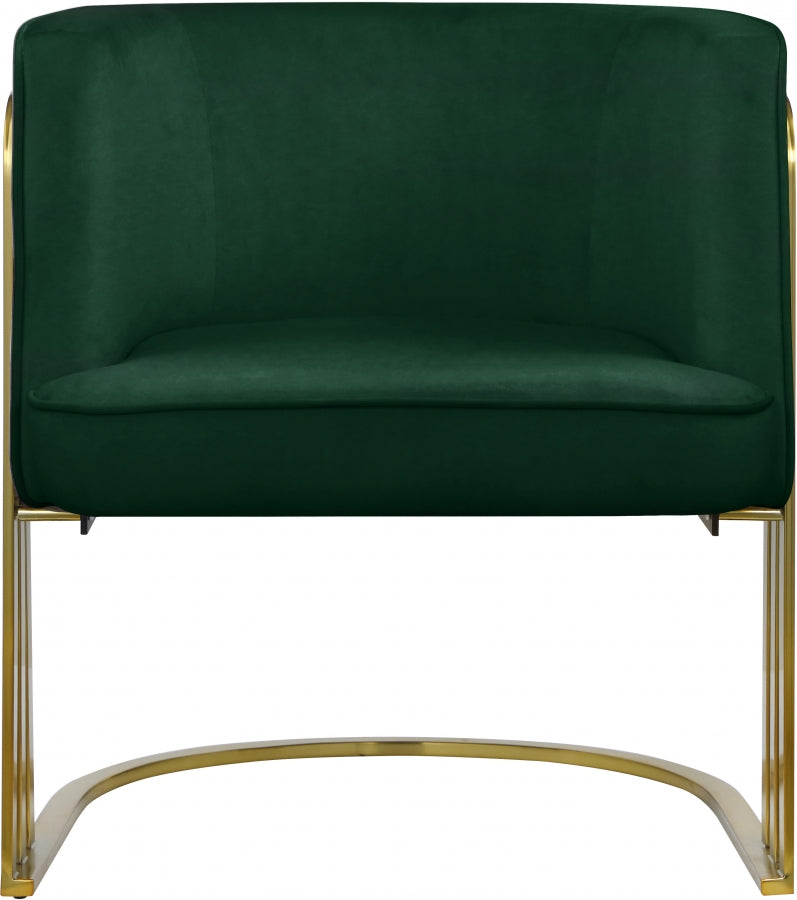 Rays Velvet Upholstered Accent Chair