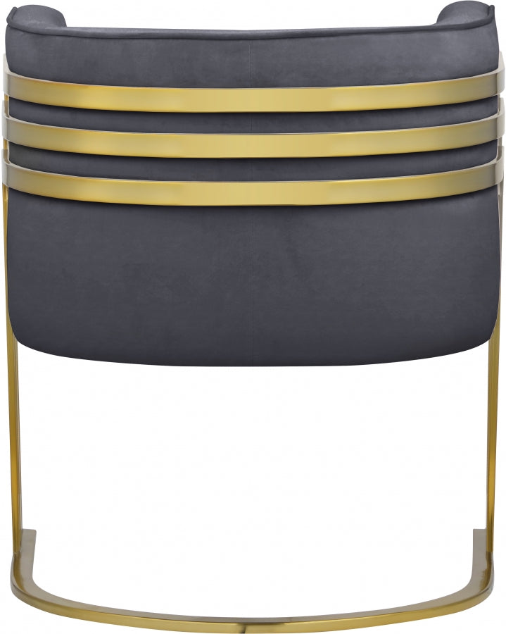 Rays Velvet Upholstered Accent Chair
