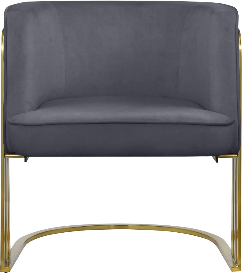 Rays Velvet Upholstered Accent Chair