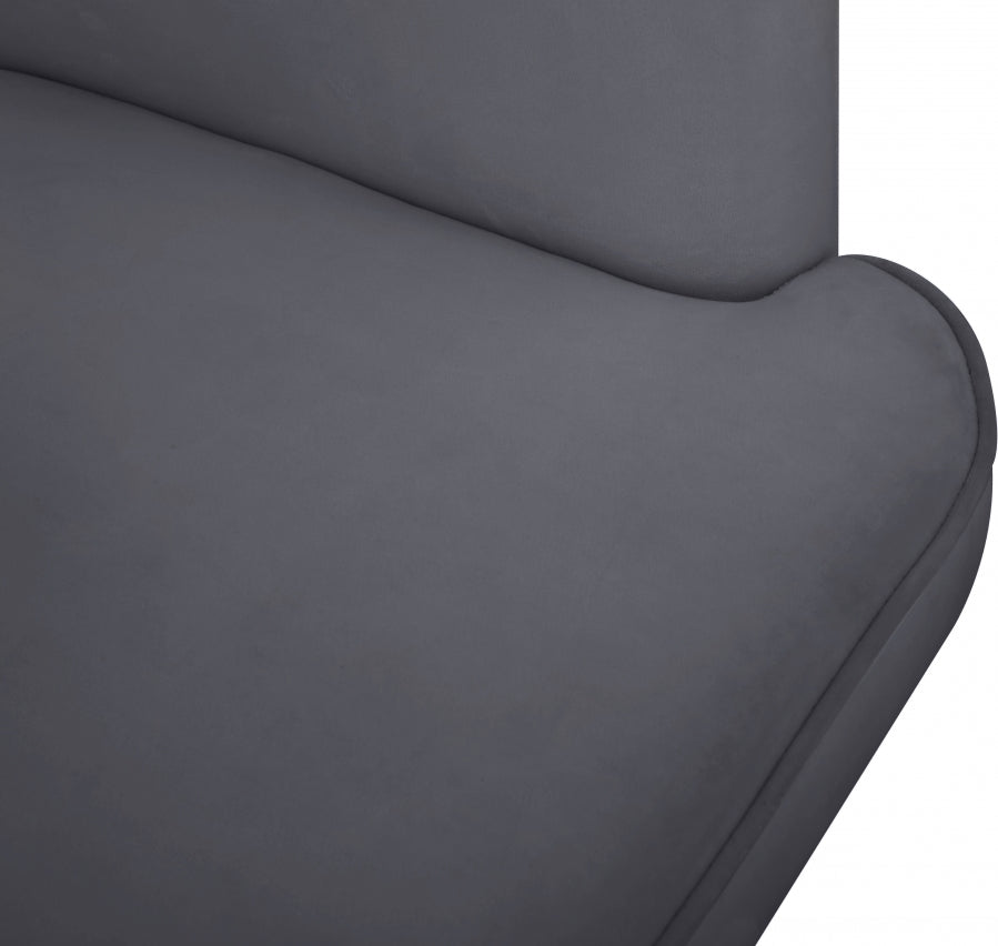 Rays Velvet Upholstered Accent Chair