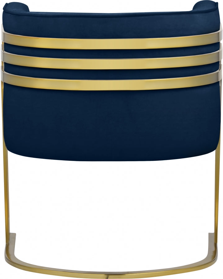 Rays Velvet Upholstered Accent Chair
