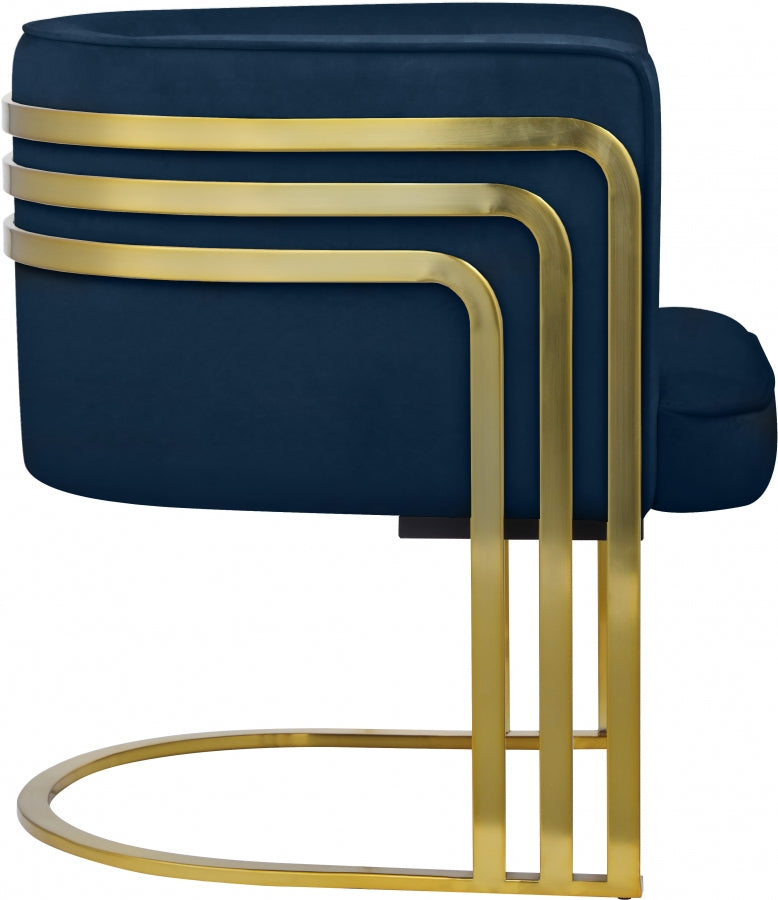 Rays Velvet Upholstered Accent Chair
