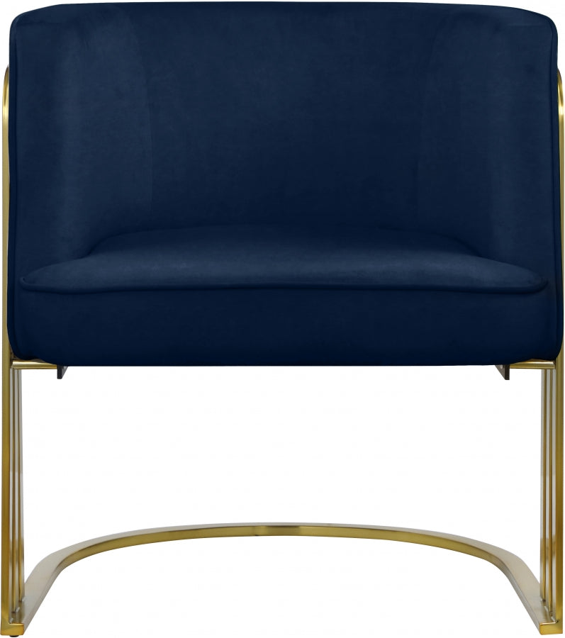 Rays Velvet Upholstered Accent Chair