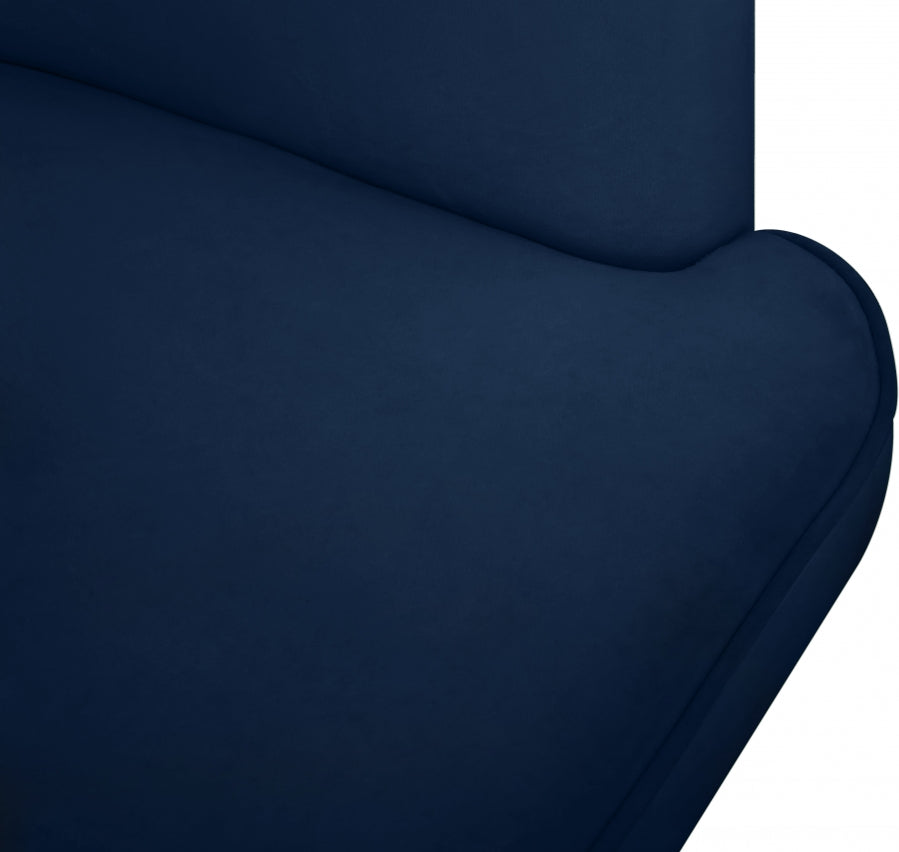 Rays Velvet Upholstered Accent Chair