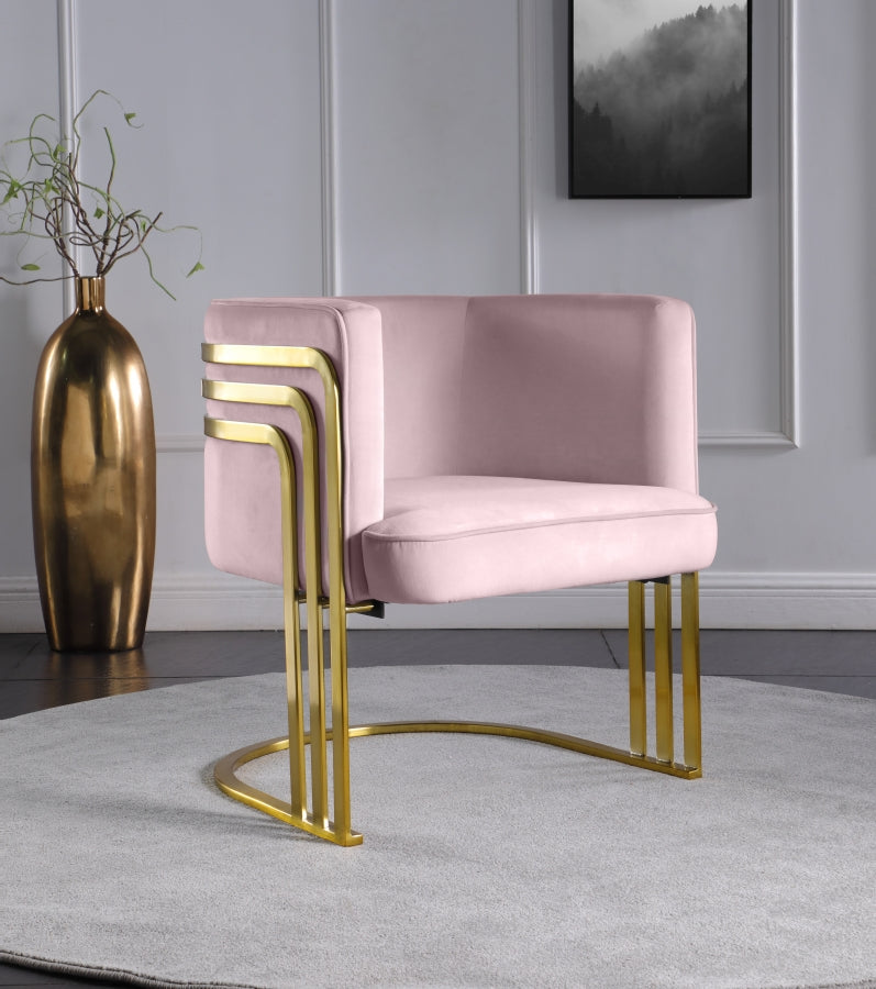 Rays Velvet Upholstered Accent Chair