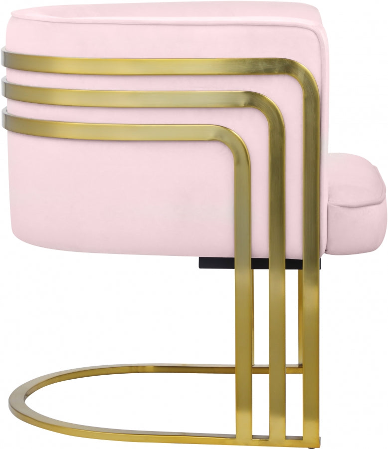 Rays Velvet Upholstered Accent Chair