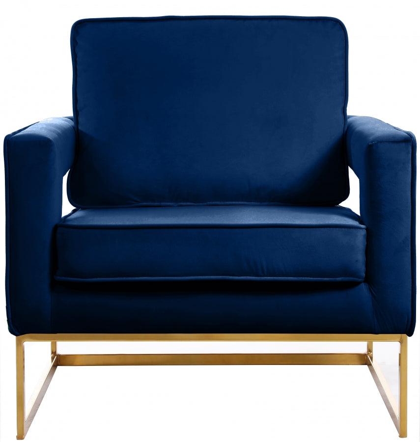 Noah Velvet Upholstered Accent Chair
