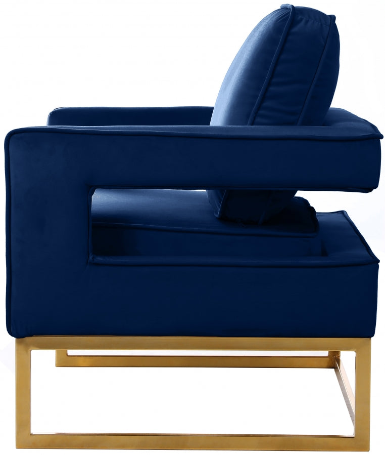 Noah Velvet Upholstered Accent Chair