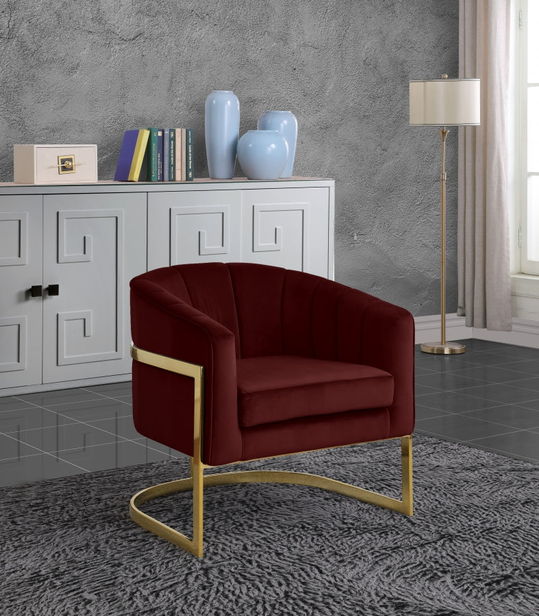 Carter Velvet Upholstered Accent Chair